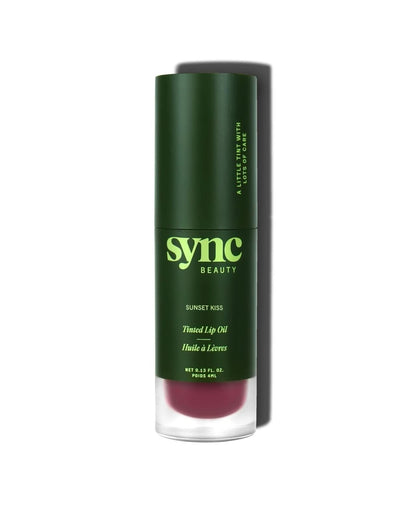 Sync Beauty Tinted Lip Oil in Sunset Kiss shade